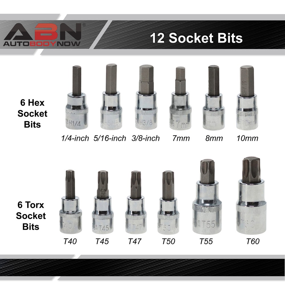 ABN Disc Brake Service Set - 32pc Disc Brake Caliper Compression Tool Set