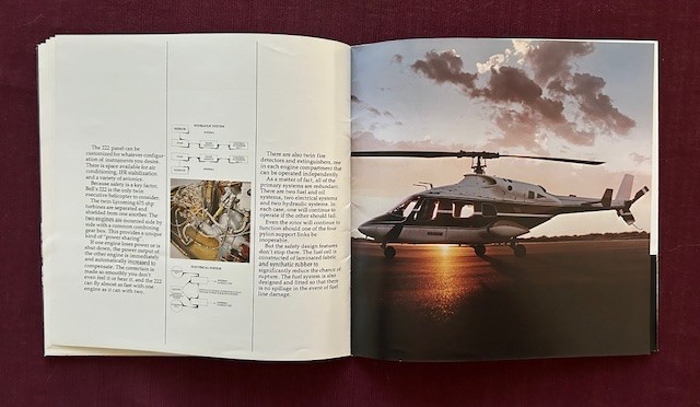 Bell 222 Twin 1977 Brochure