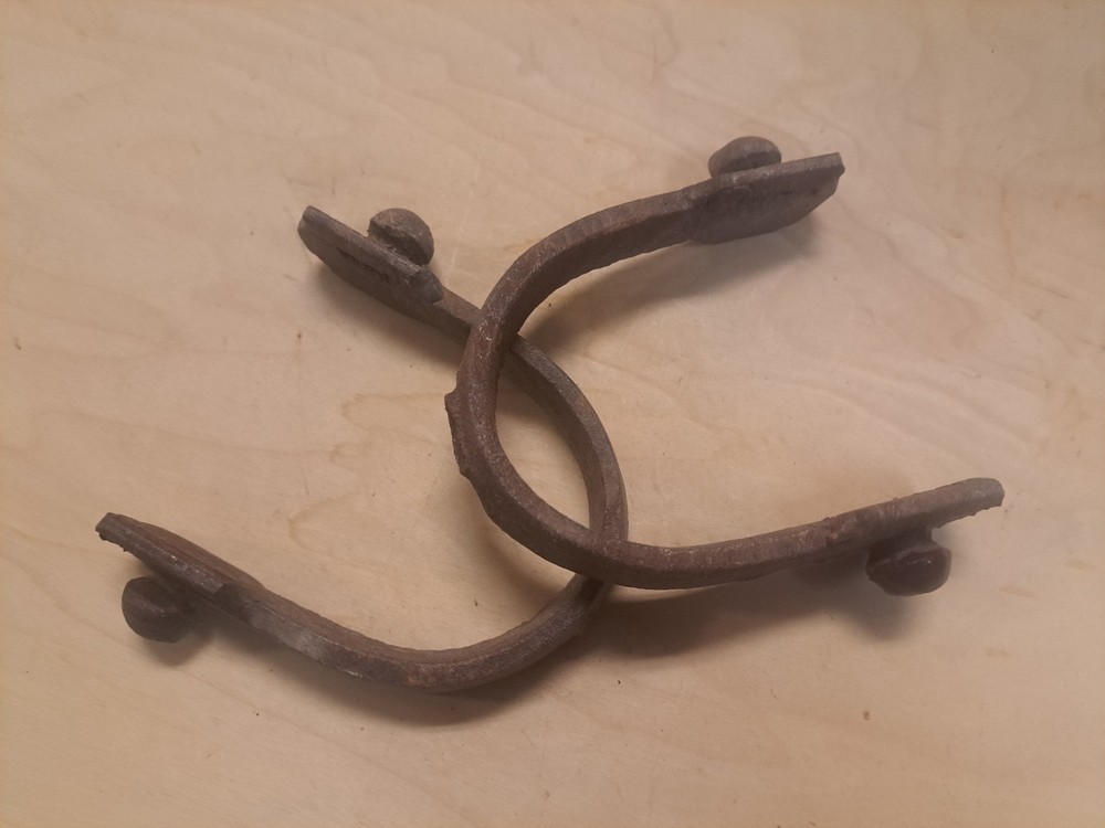 Antique Hand Made Western Cowboy Boot Spur Connection Loop