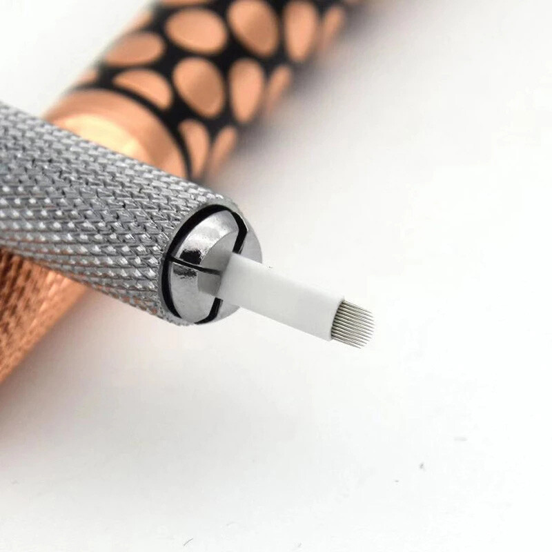 12U Pin Permanent Makeup Eyebrow Tattoo Microblading Needle 3D Eyebrow