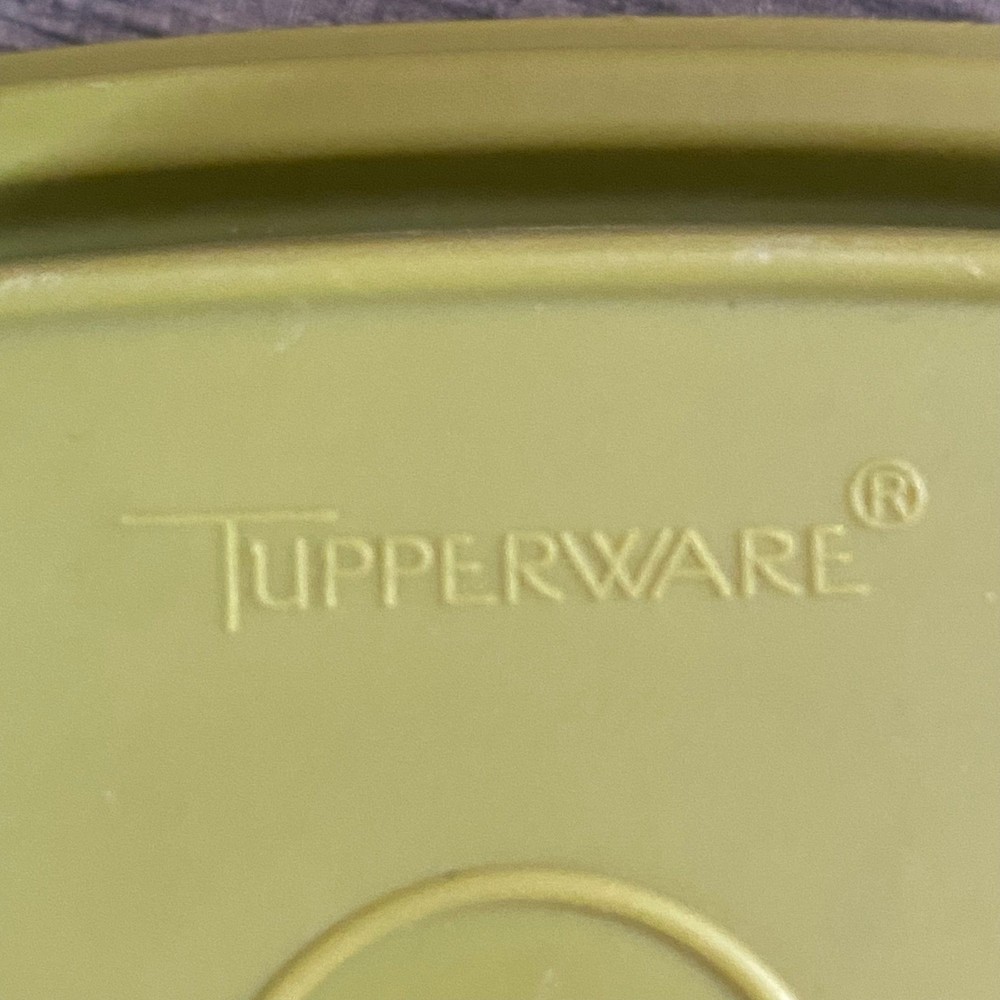 Tupperware Modular Mate Square Container with Grate and Lid Green 1332-10