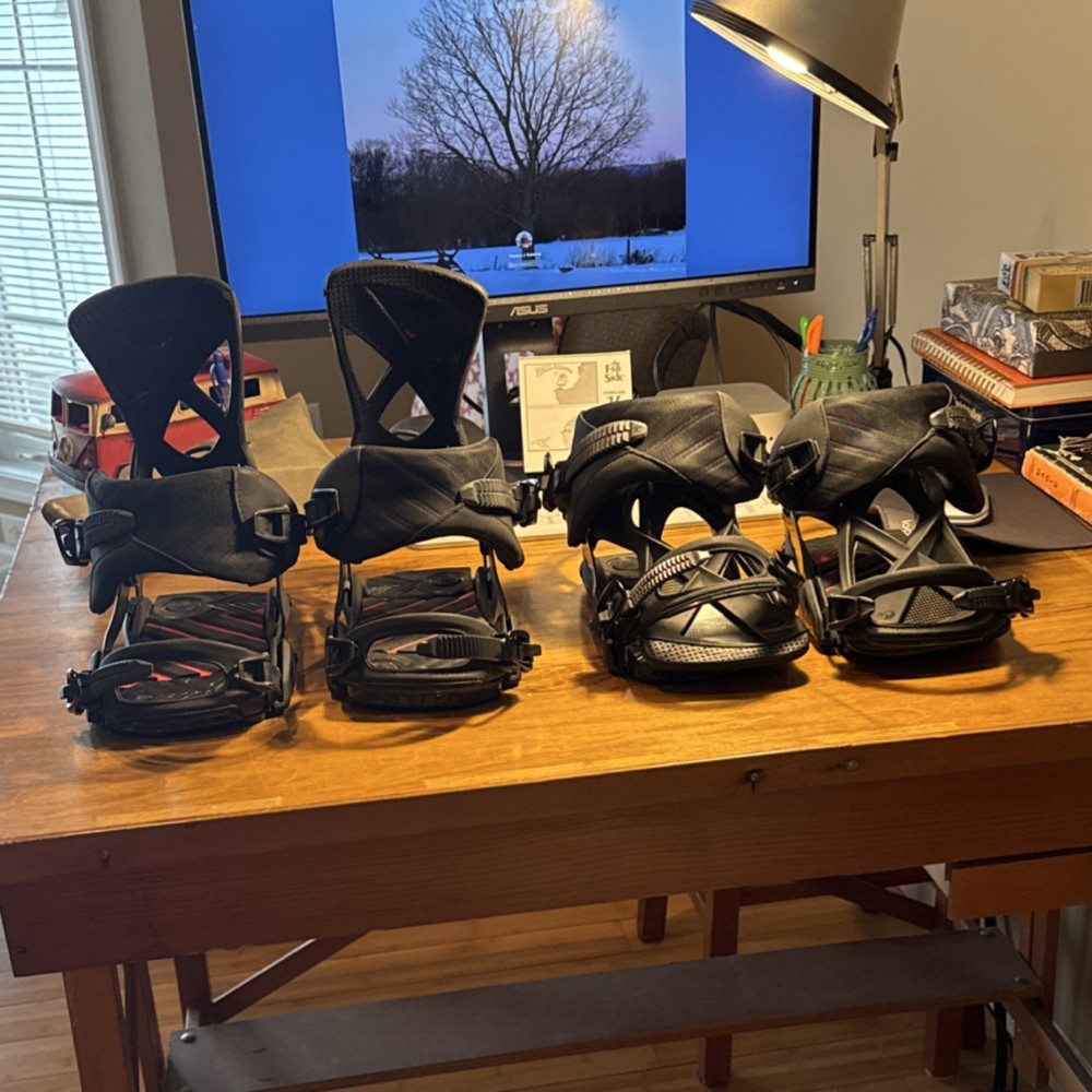 Nitro Phantom Carver Snowboard Bindings. 4x4/Large