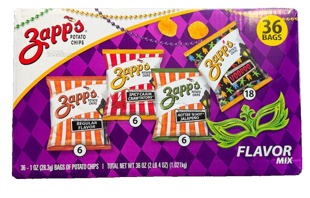 Zapp's Variety Pack Potato Chips, 1 oz., 36 pk.