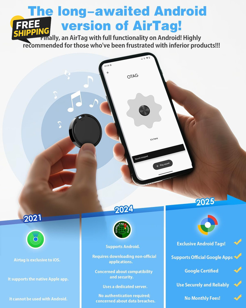 Air Tags for Android,Air Tags-4 Pack Android,Android Tracker Tags