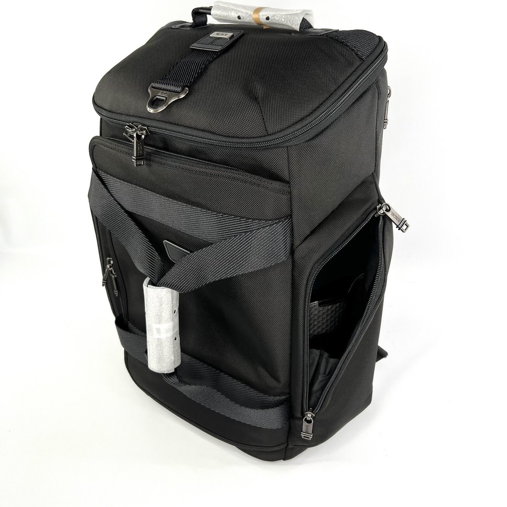 TUMI Fremont Evanston Hedrick Hybrid Backpack Duffel Bag Solid Black