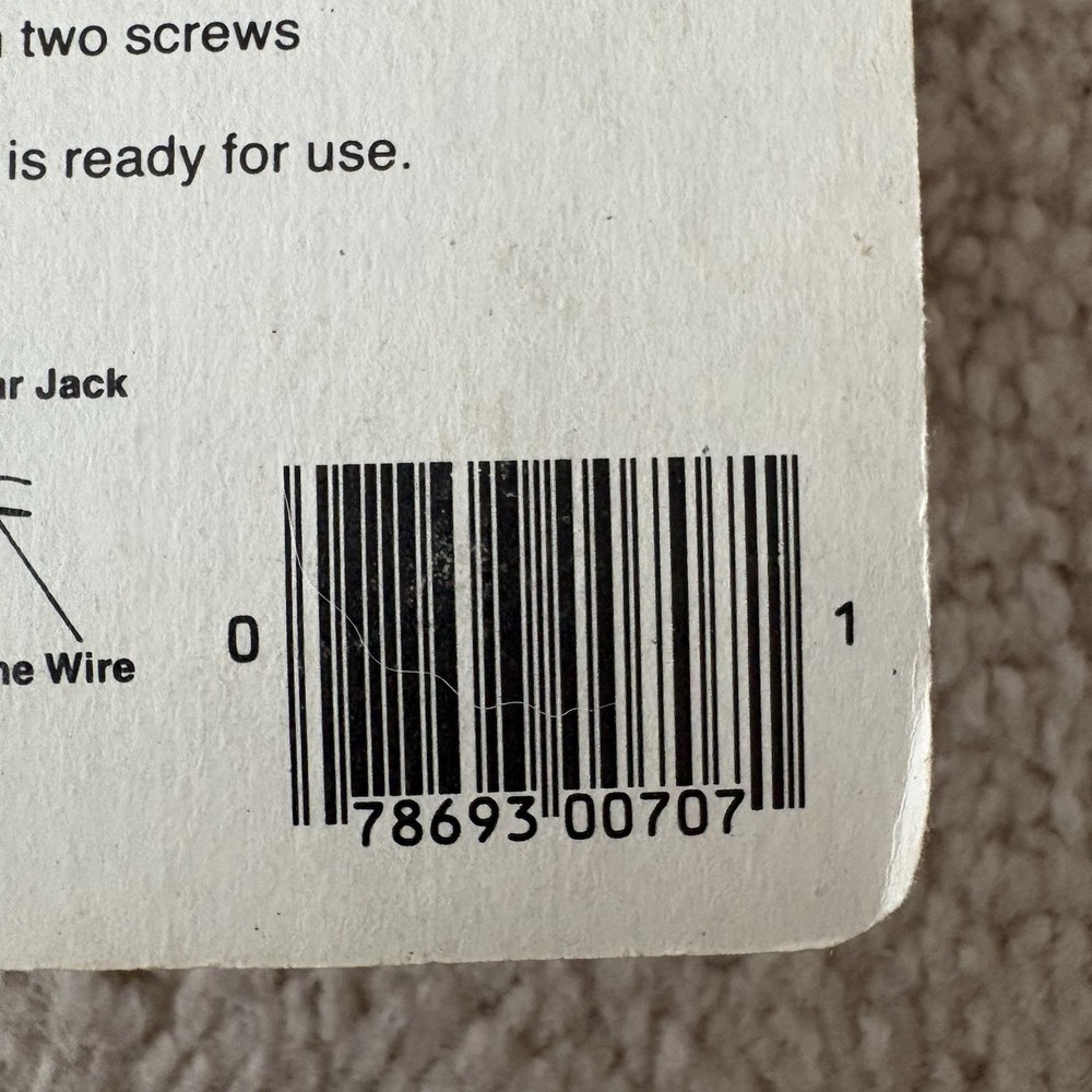 Woods Modular Surface Mount Phone Jack No. 707