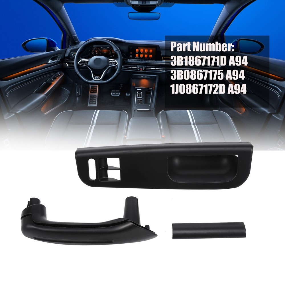 Door Black Pull Grab Handle for 4 Access Handle Inside Door Panel Handles B7A9