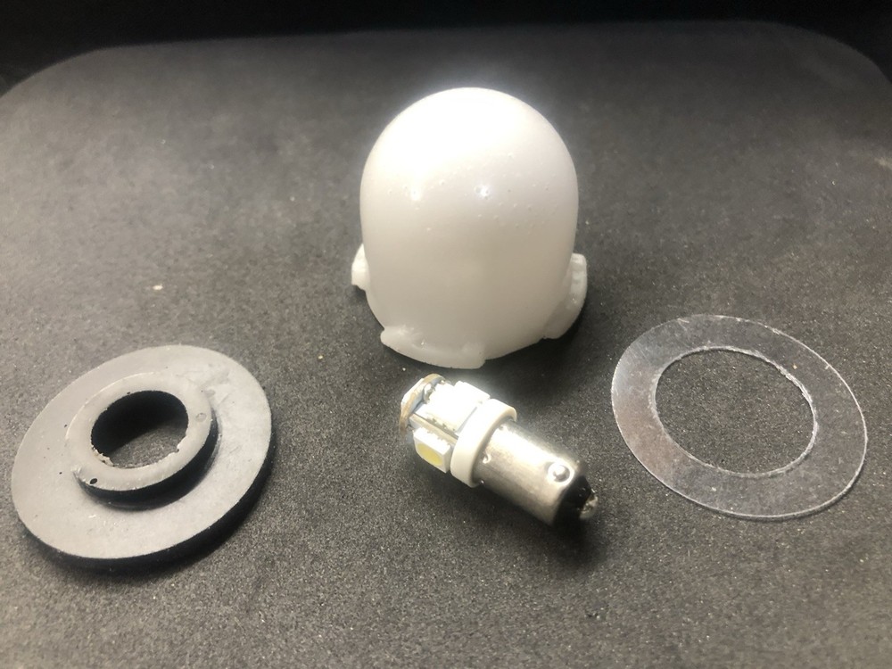 Datsun Engine Light Lens with LED Bulb and Rubber Seal