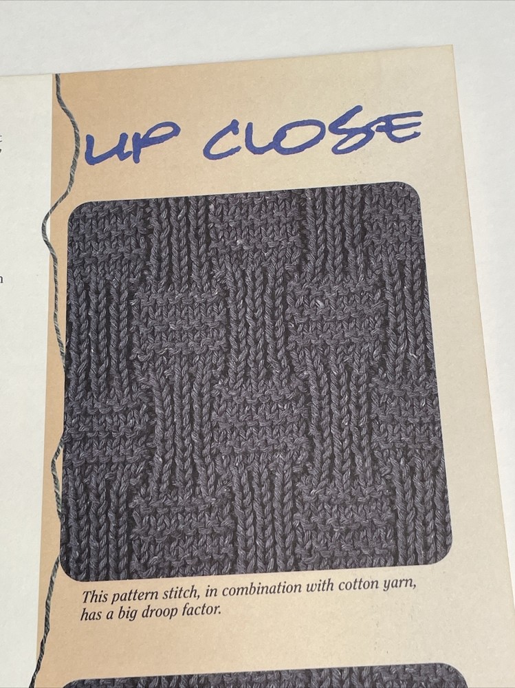 Heathered Denim Pullover Adult Size S M L XL Knitting Pattern