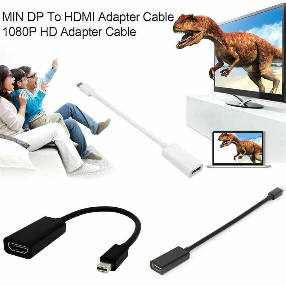 Mini DisplayPort Thunderbolt To HDMI Adapter For Microsoft Surface Pro BLK WHT
