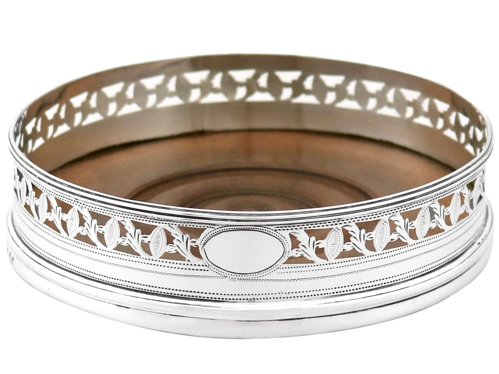 Georgian Sterling Silver Coasters 1795