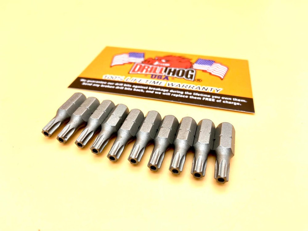 Drill Hog® T-20 Torx Bit T-20 TAMPER PROOF SECURITY Star Insert Bit 10 Pack