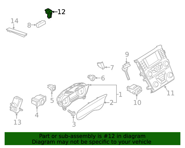 Genuine Ford Sentinel Sensor DG9Z13A018B