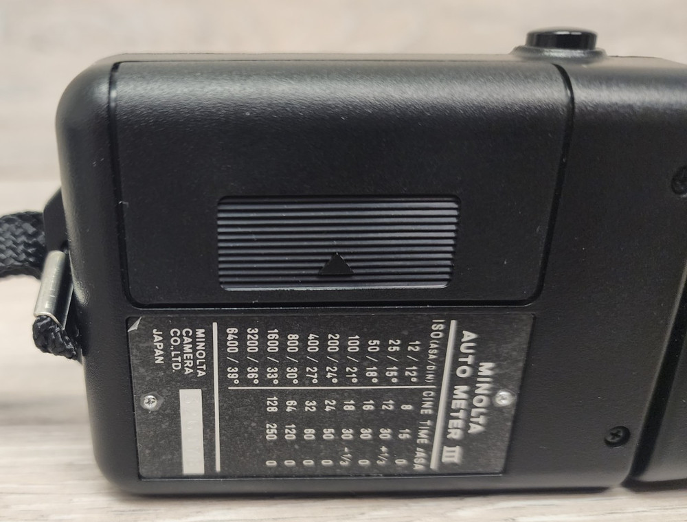 Minolta Auto Meter III 3 Handheld Light Exposure Meter With Case Tested Working