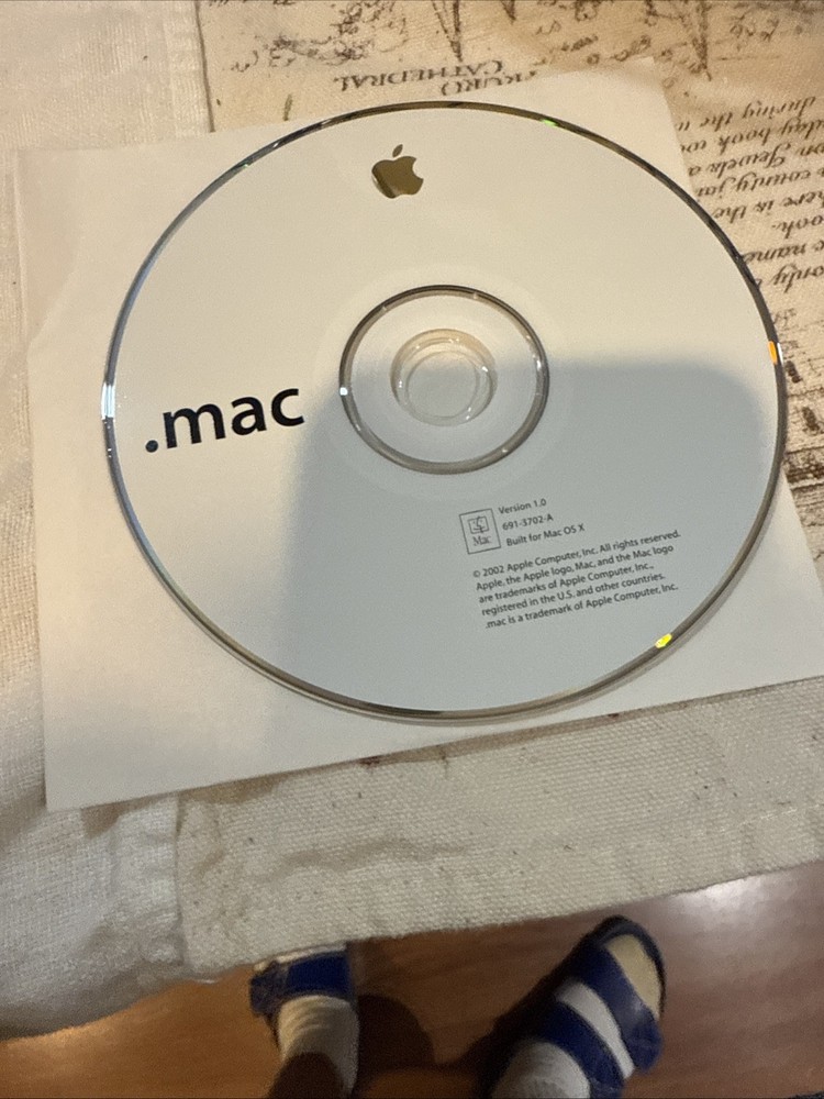 2002 Macintosh Mac .Mac Software Installation CD Version 1.0 Built For OS X