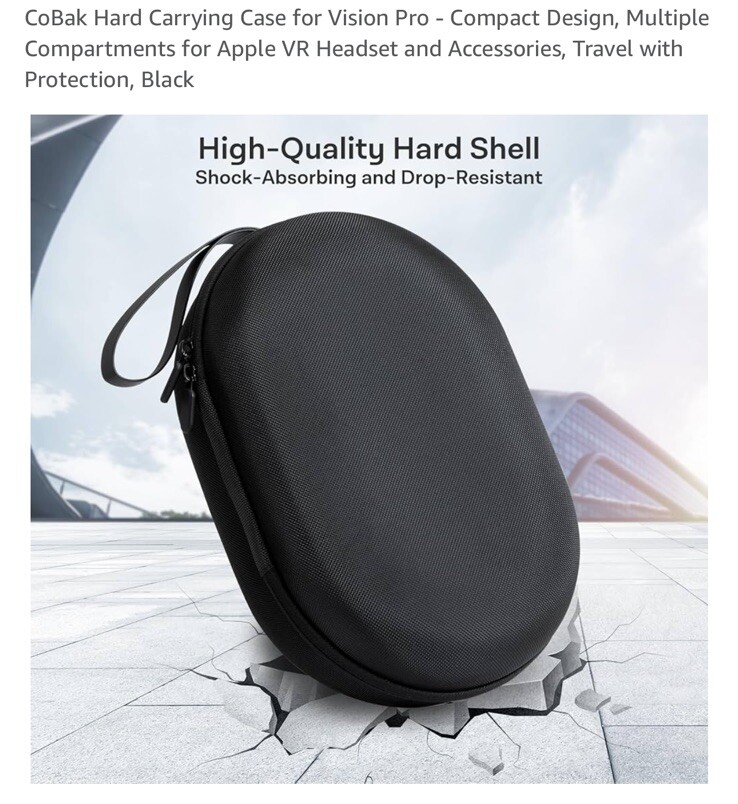 Hard Carrying Case For Vision Pro Multiple Compartment For Apple Vr