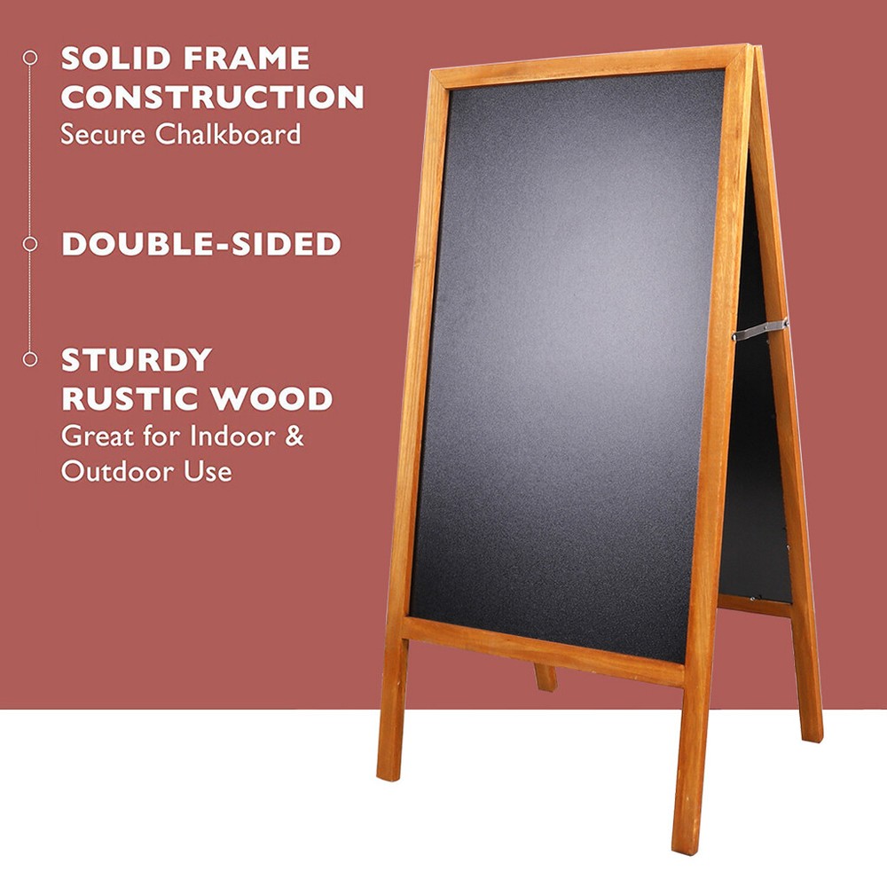 Magnetic Chalkboad Dual Side Sidewalk A Frame Sign Message Board Sandwich Board