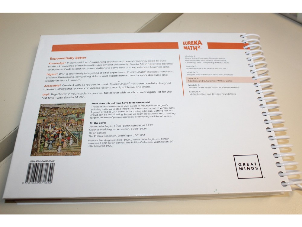 Eureka Math² Squared Grade 2 Module 4 Teacher Book - Weight: 36 oz.