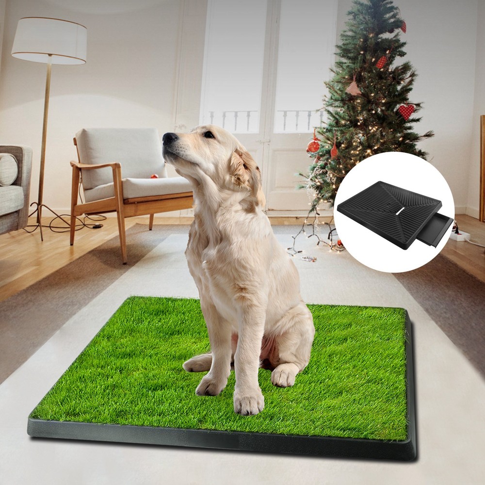 3-Layer Pet Potty Trainer Grass Mat Dog Training Pee Patch Pad Portable Toilet