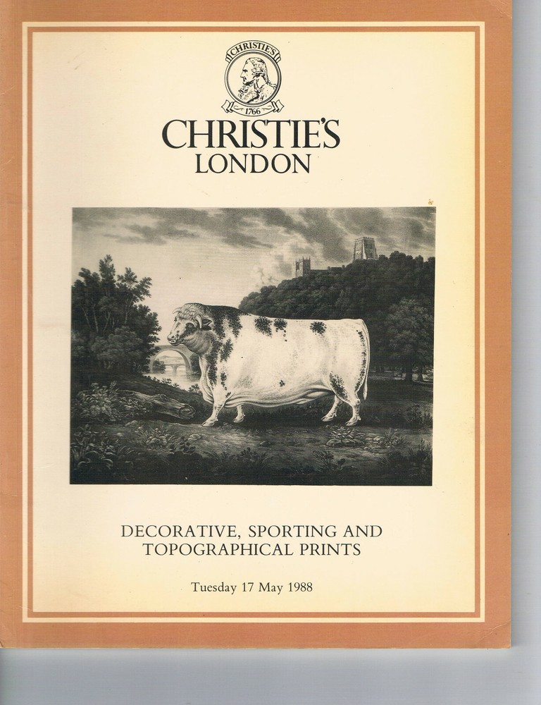 Christies - Decorative, Sporting &Topographical Prints  - May 17 1988