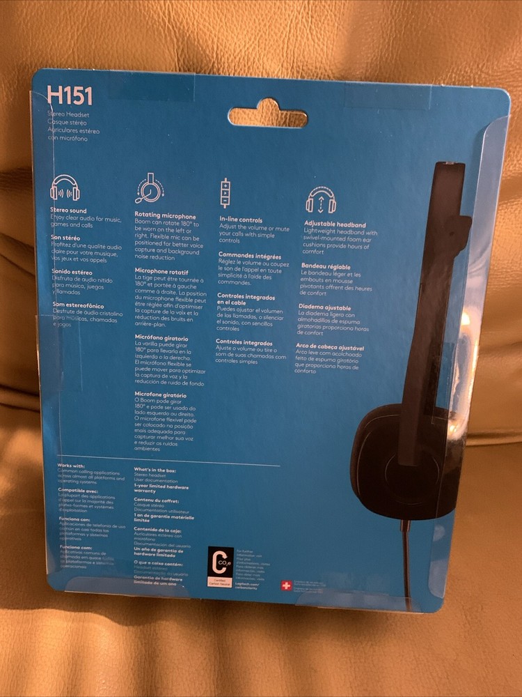 Logitech H151 Stereo Multi Device Headset with In Line Controls
