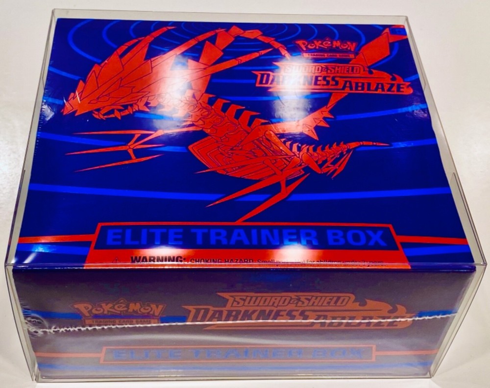 1 Box Protector For POKEMON ELITE TRAINER Boxes. ETB Clear Display Case