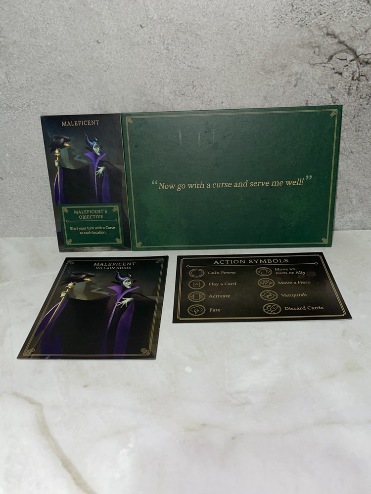 Disney Villainous - Replacement Board & Guide MALEFICENT