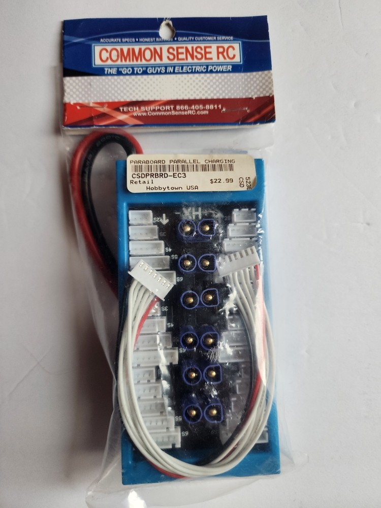 Common Sense RC Paraboard - Parallel Charging Board for Lipos w/ EC3 Connectors