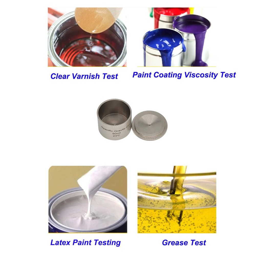 High Precision Stainless Steel Specific Gravity Cup Density Cup Pycnometer 50...