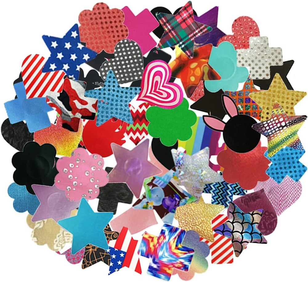 Random 14 Pairs Multi Disposable Nipple Covers Pasties