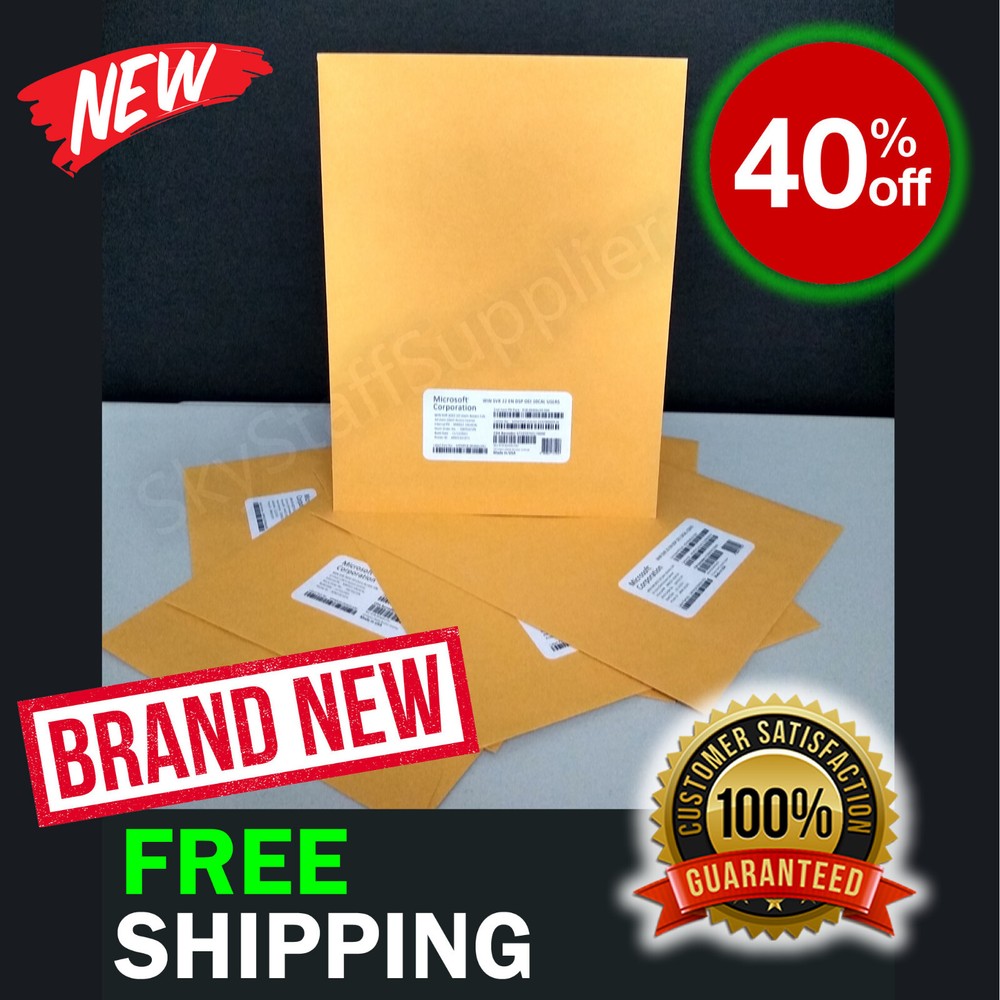 Microsoft Windows Server 2025 - 5 USERS ACCESS CALs [not RDS] RETAIL PACK NEW