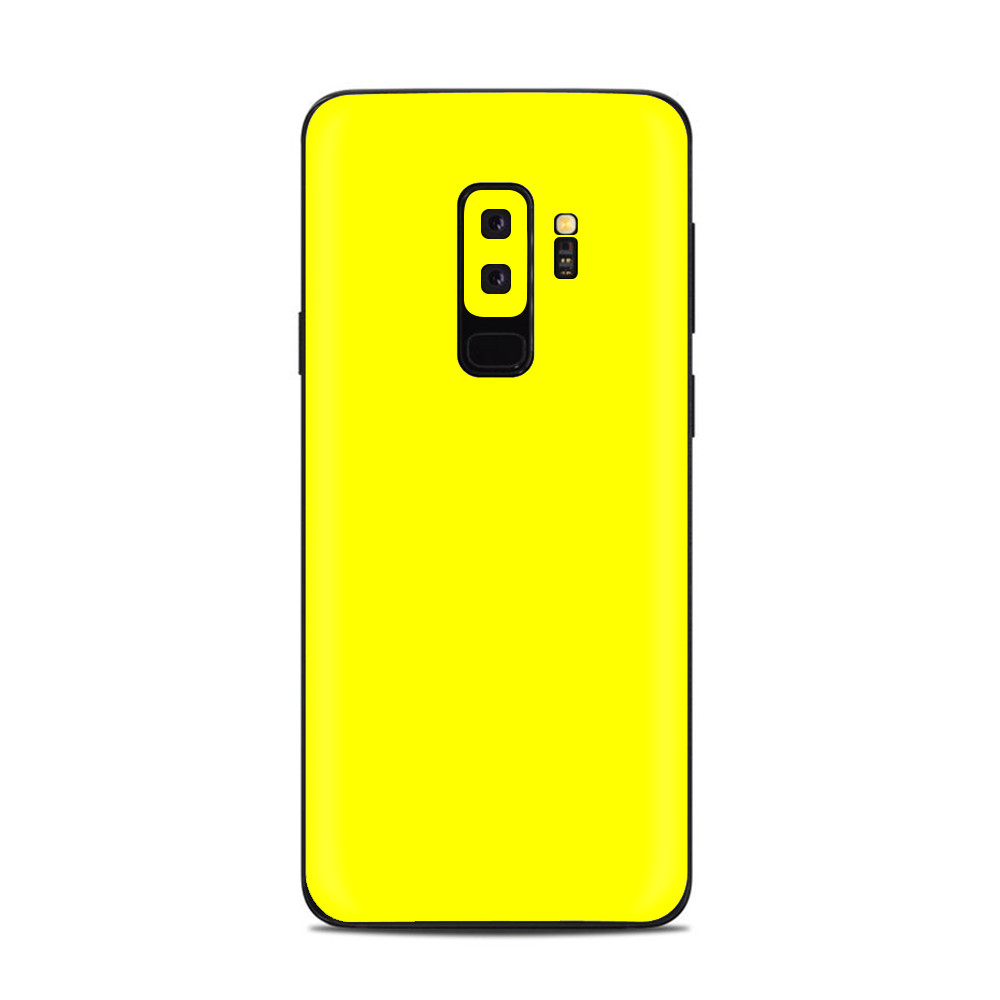 Samsung Galaxy S9 Plus Skins Decals - Bright Yellow