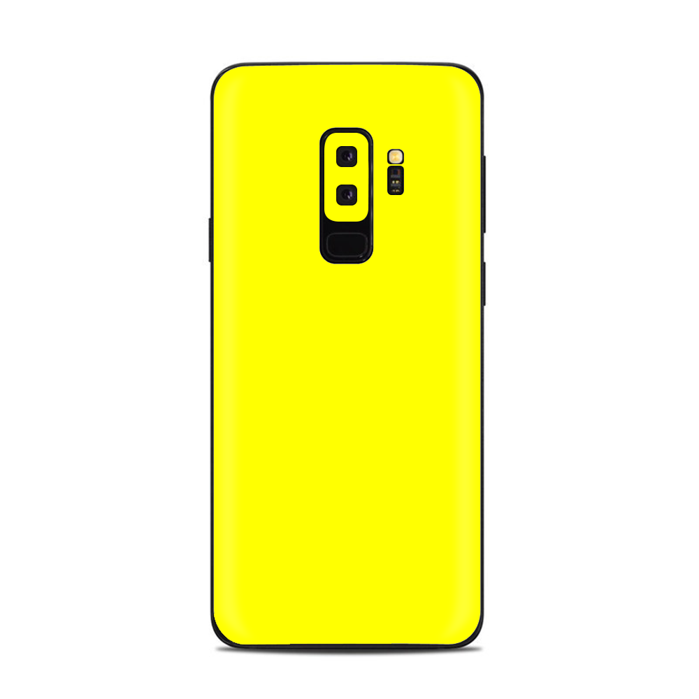 Samsung Galaxy S9 Plus Skins Decals - Bright Yellow