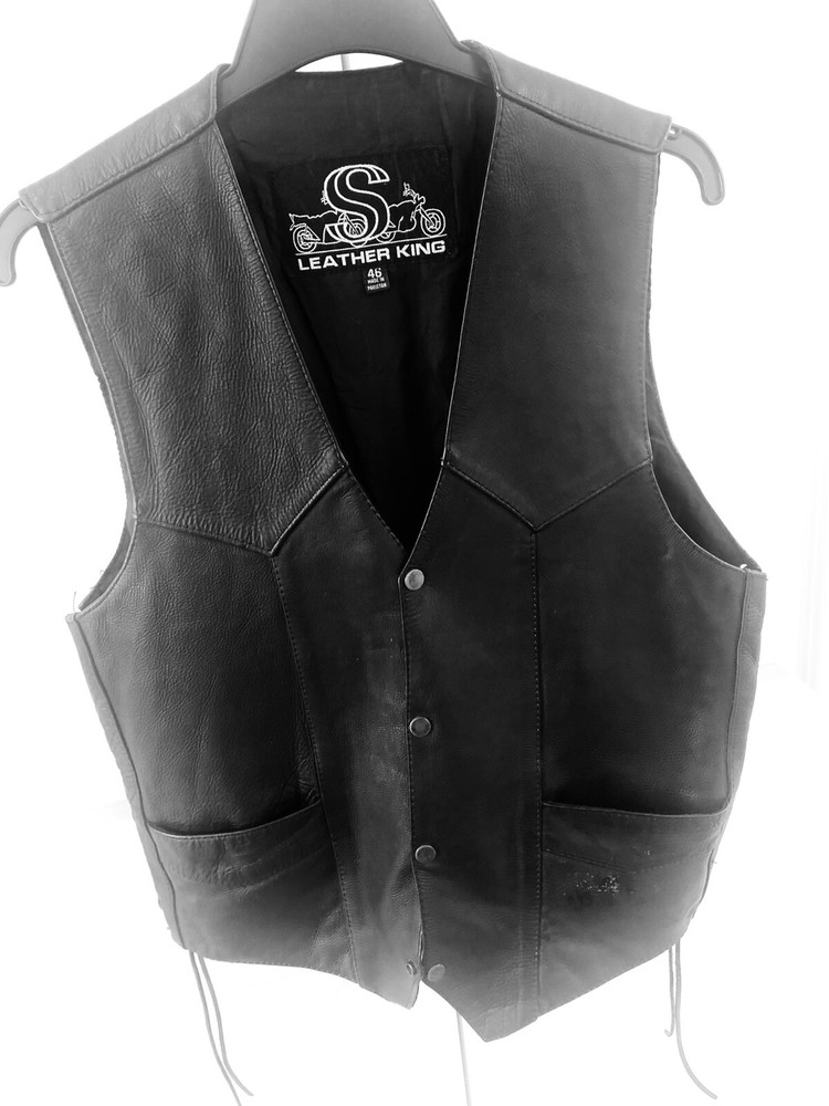 Leather Motorcyle Vest