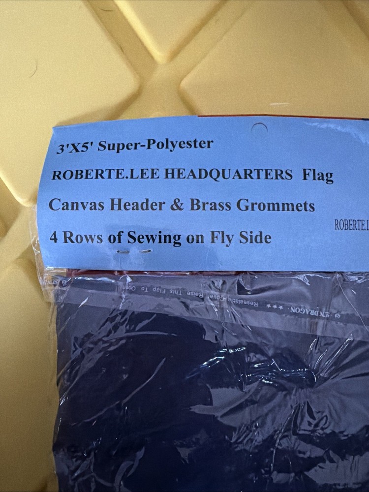 GENERAL ROBERT E LEE HEADQUARTERS FLAG - 3X5 PRINTED POLYESTER - CIVIL WAR