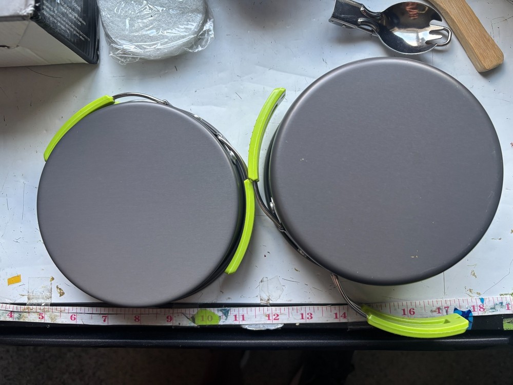 MalloMe 10 Piece Camping Cookware Mess Kit