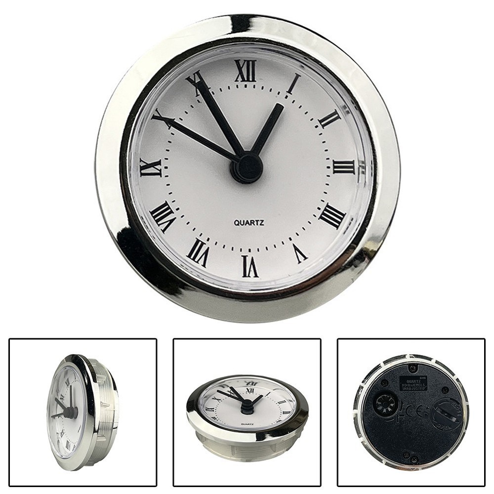 Gold Border Clock Movement Replacement DIY Clock Parts Quartz Clock Inserts