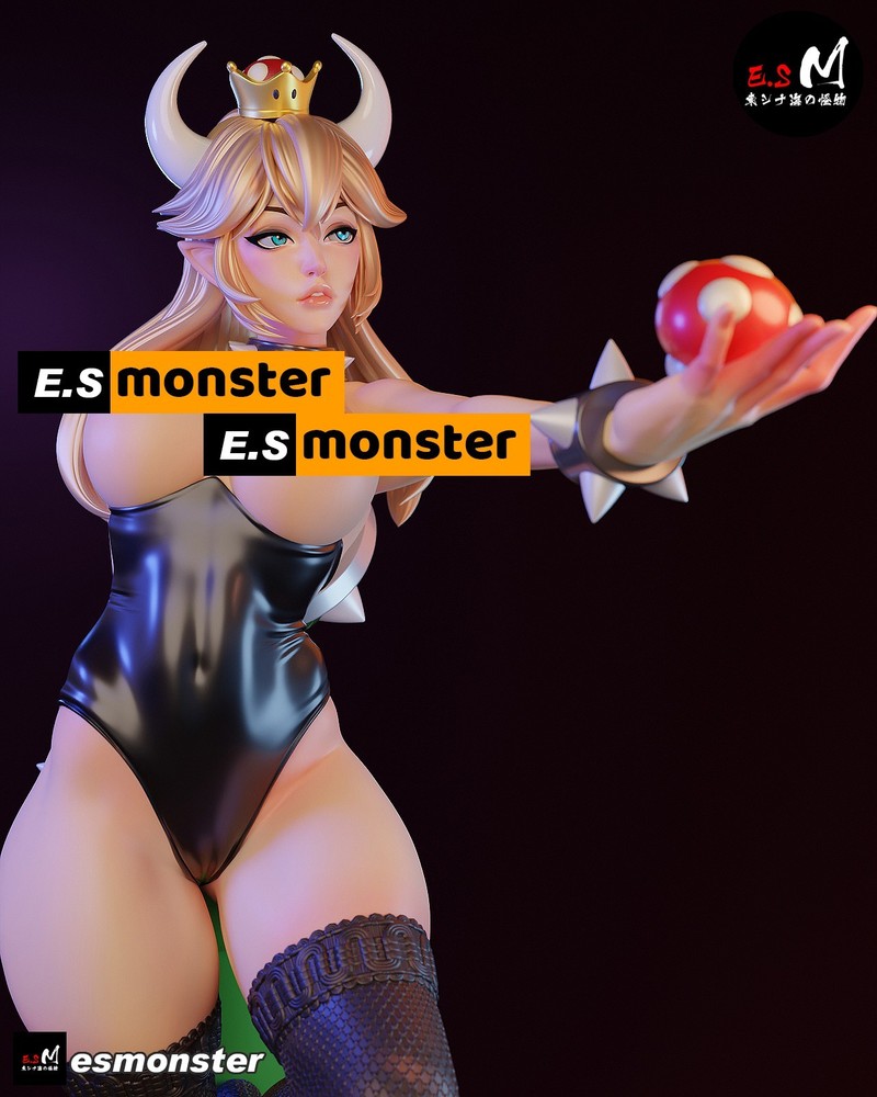 Bowsette V2 3D Printed Kit Unpainted/Unassembled