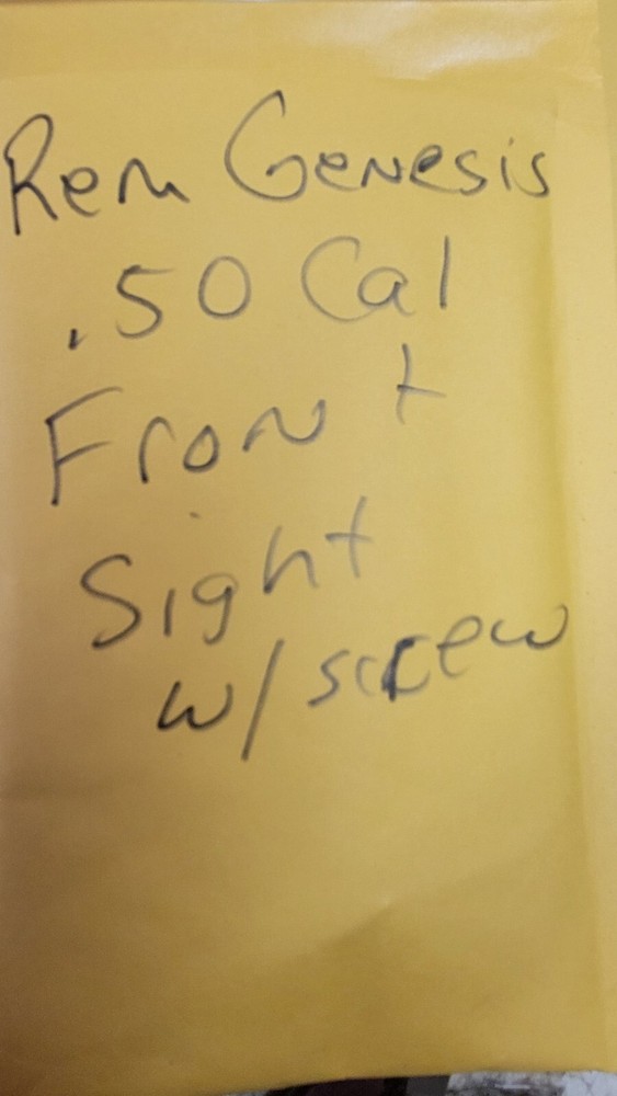 Remington Genesis .50 Caliber Muzzleloader Rifle Front Sight W/ Screws