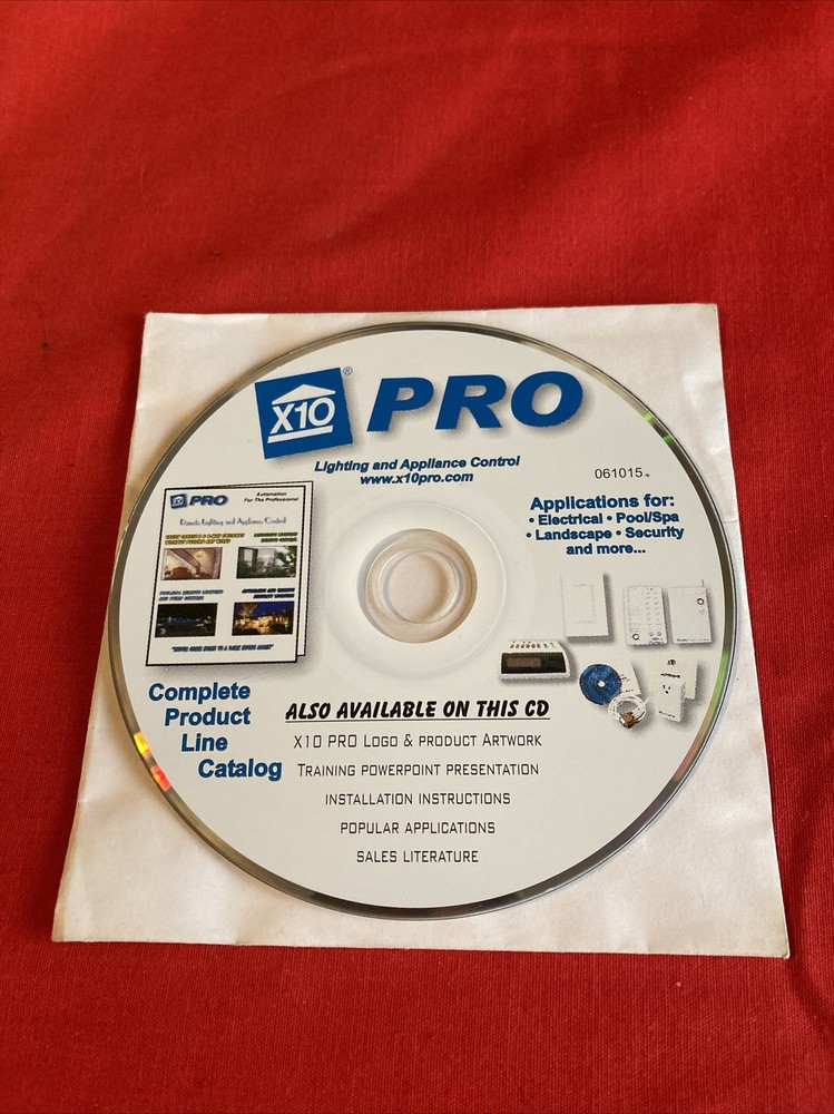 X10 Pro Lighting and Appliance Control Disc (read description)