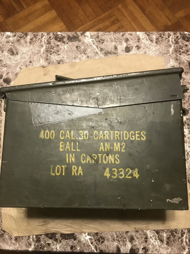 Vintage U.S. Military Ammo Empty Box