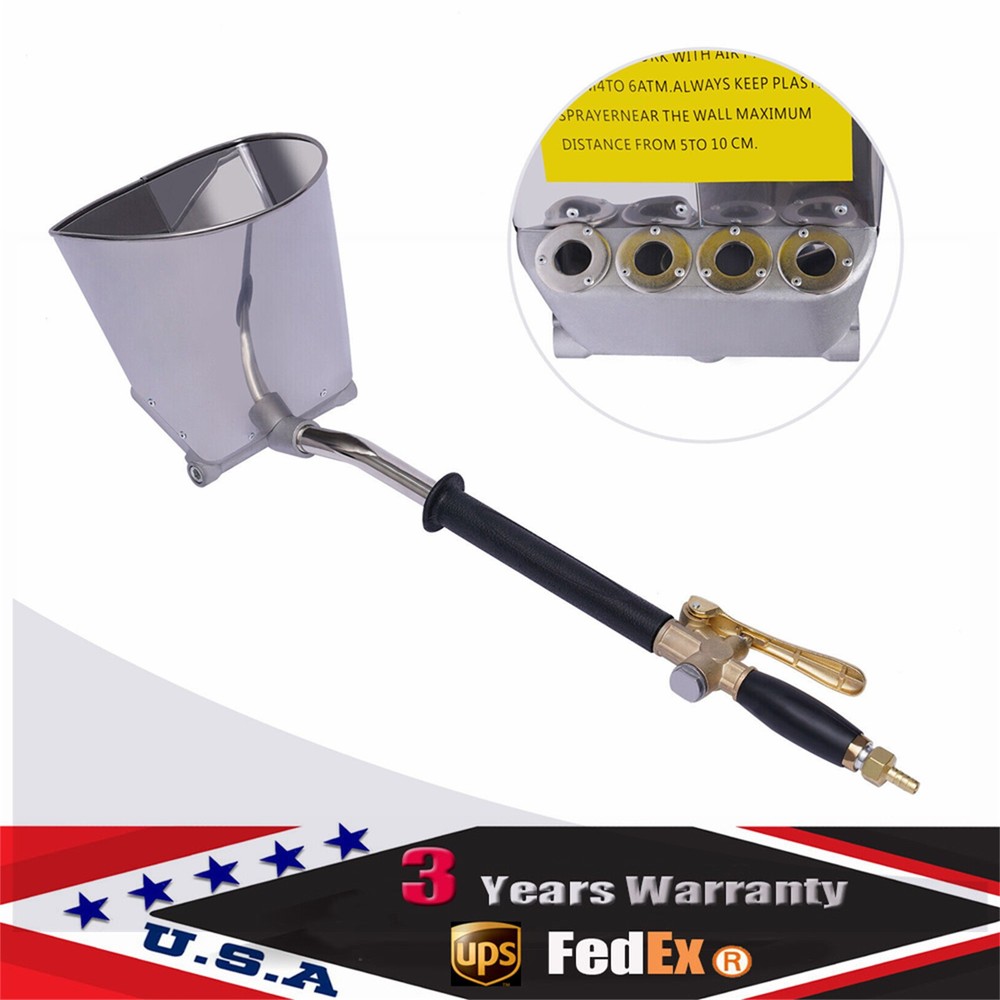 4-Jet Stucco Sprayer for Mortar and Plaster - Efficient Wall Application