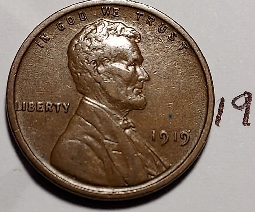 1919 Lincoln Wheat Cent   #19
