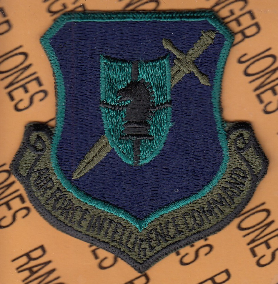 USAF Air Force Intelligence Command AFIC OD Green BDU ~3" patch c/e Type A