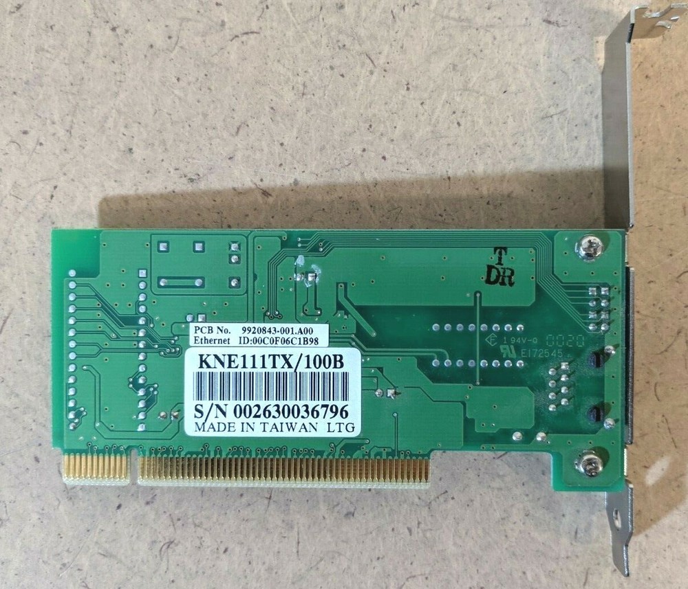 Kingston KNE111TX/100B Internal Network Interface PCI Card