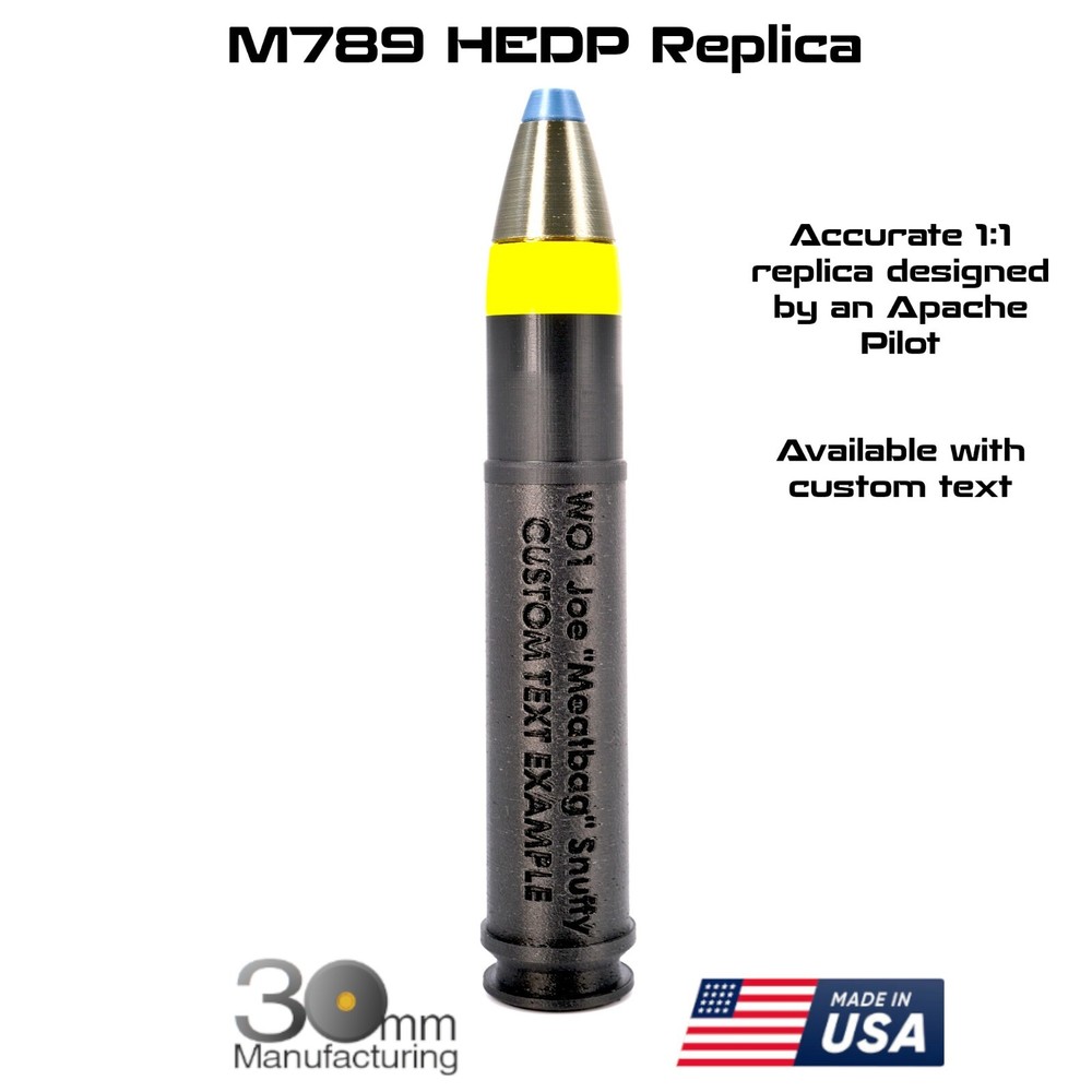 AH-64 Apache M789 HEDP Replica - Customizable