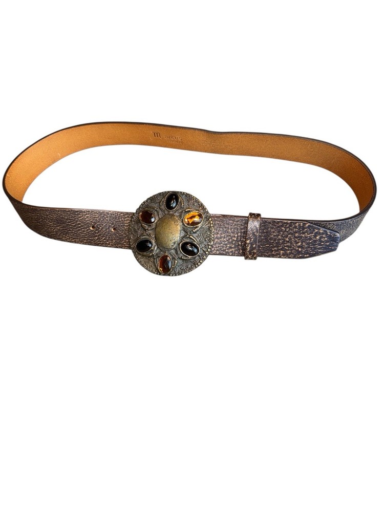 Marcus Italian Leather Belt 38” Total Length EUC