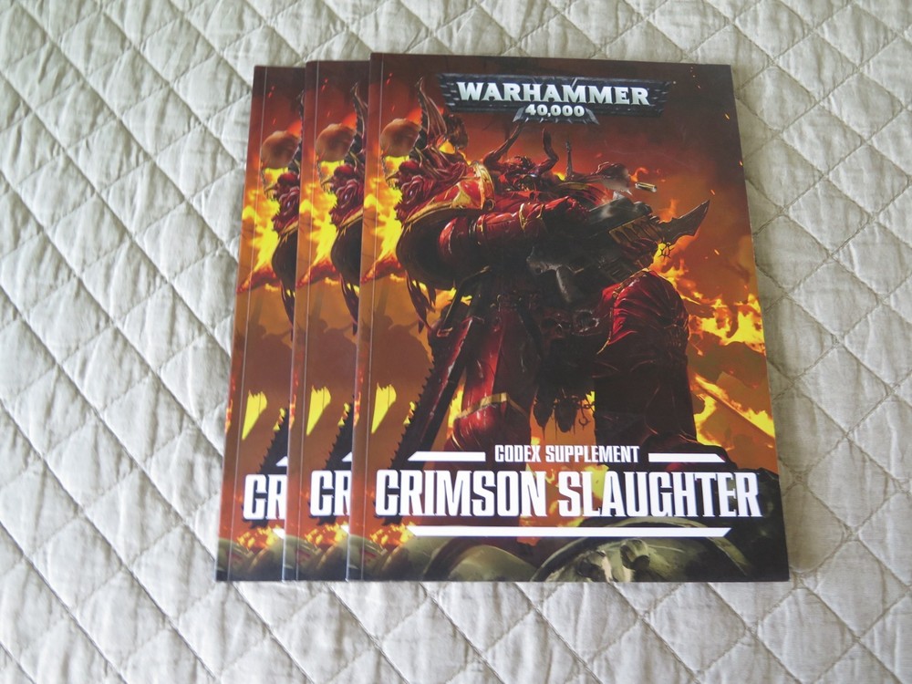 WARHAMMER 40,000 40K CRIMSON SLAUGHTER CODEX SUPPLEMENT SC GAMES WORKSHOP