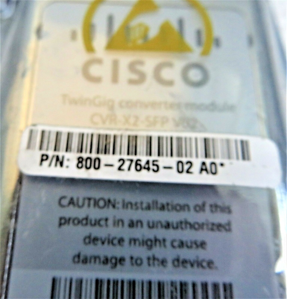 CISCO CVR-X2-STP-V02 TWIN GIG CONVERTER MODULE