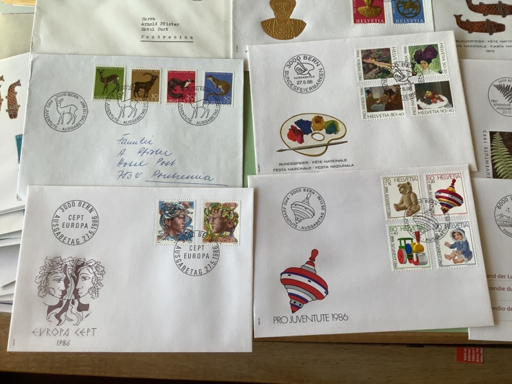 Switzerland postal covers 16 items Ref A2186